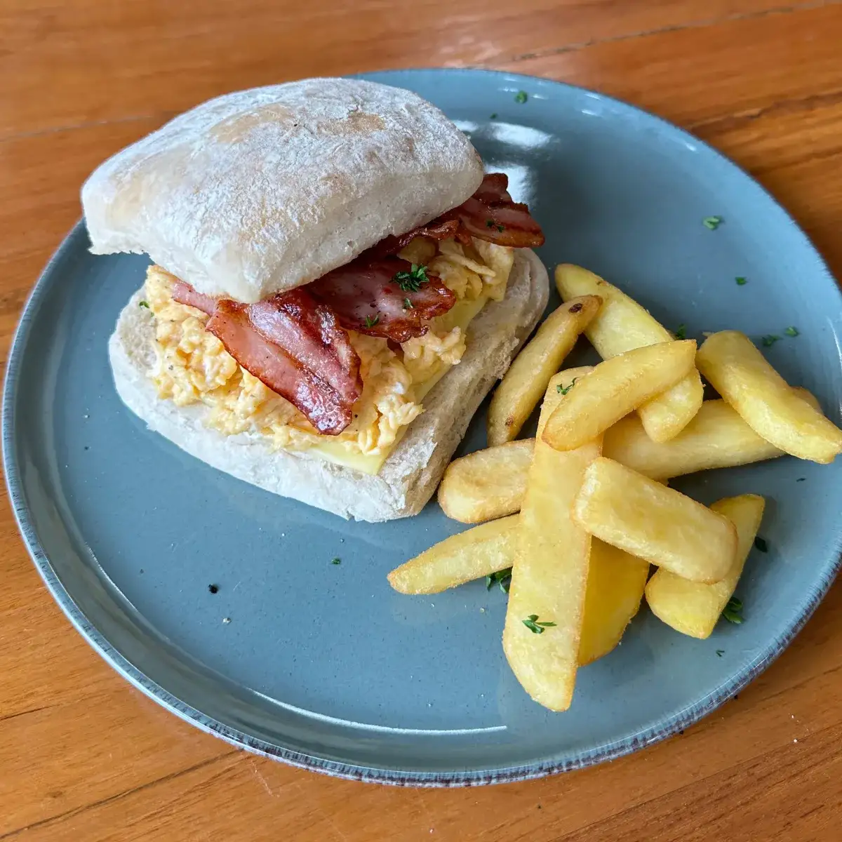 Bacon Scrambled Eggs Sandwich at Thongyib Thongyod Brunch & Cafe, Ao Nang