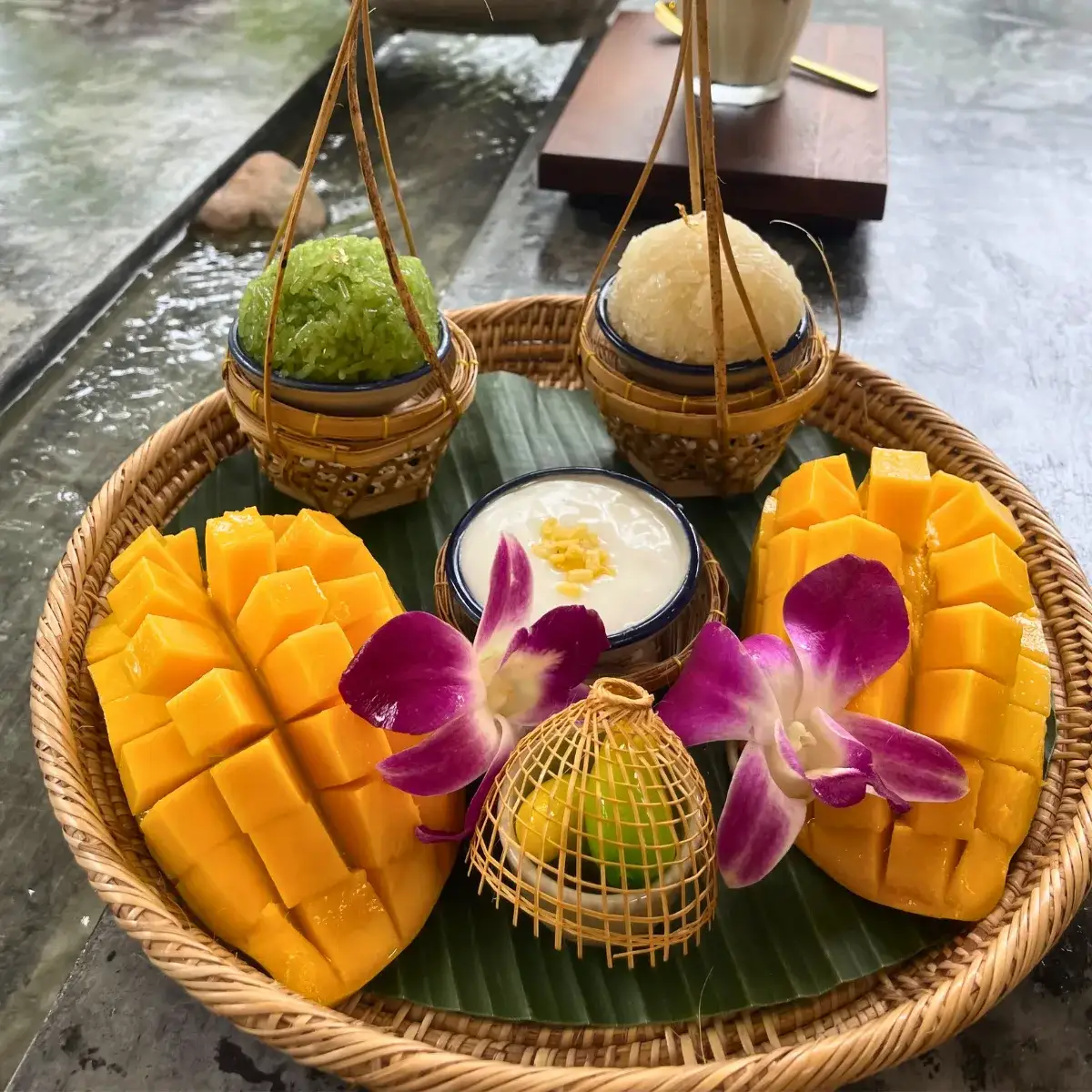 Family Mango Sticky Rice at Thongyib Thongyod Brunch & Cafe, Ao Nang