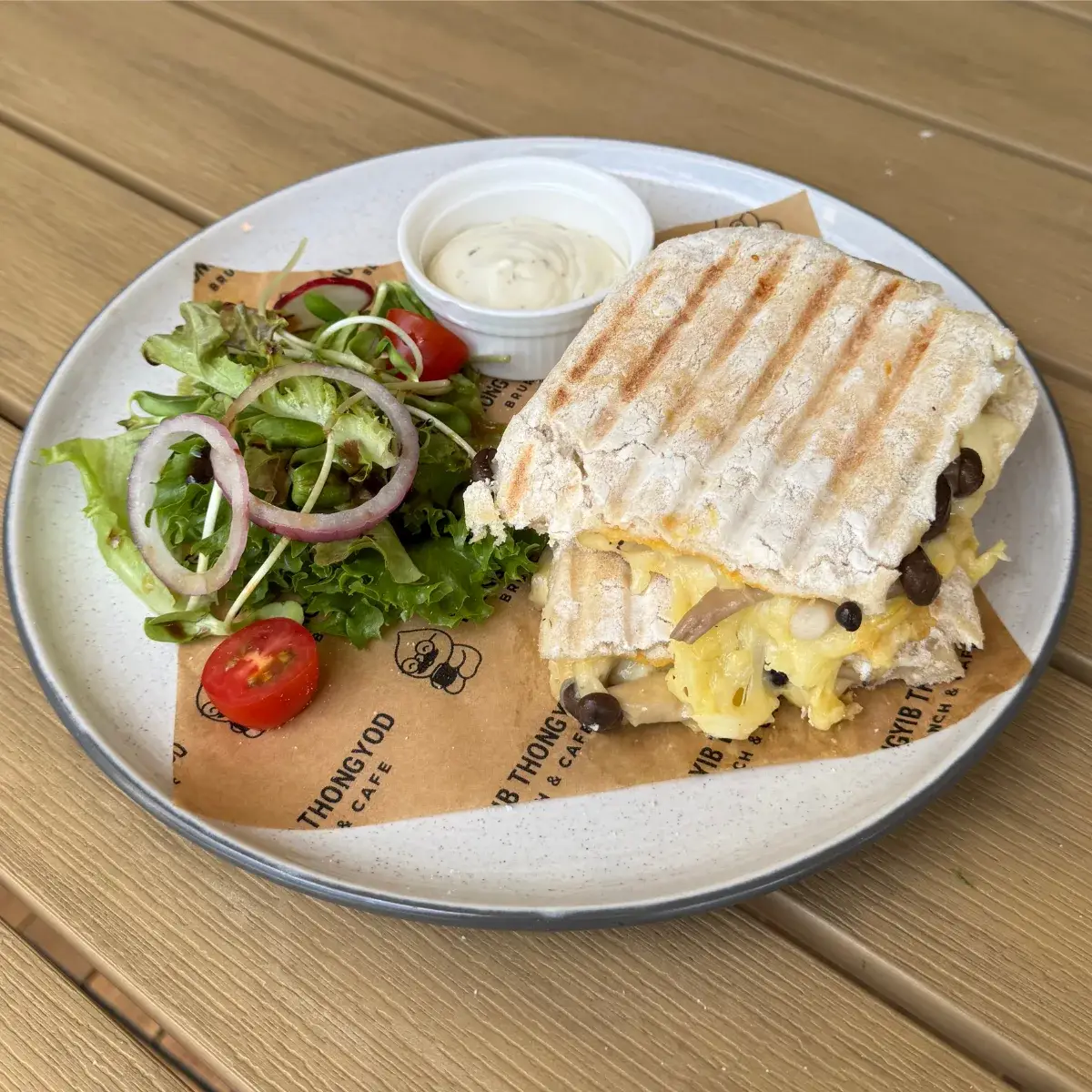 Mushroom Cheese Panini — Panini at Thongyib Thongyod Brunch & Cafe, Ao Nang
