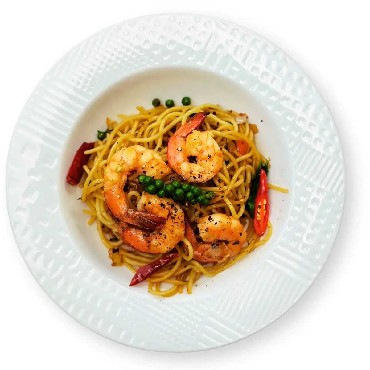 Spaghetti Spicy Shrimp at Thongyib Thongyod Brunch & Cafe, Ao Nang