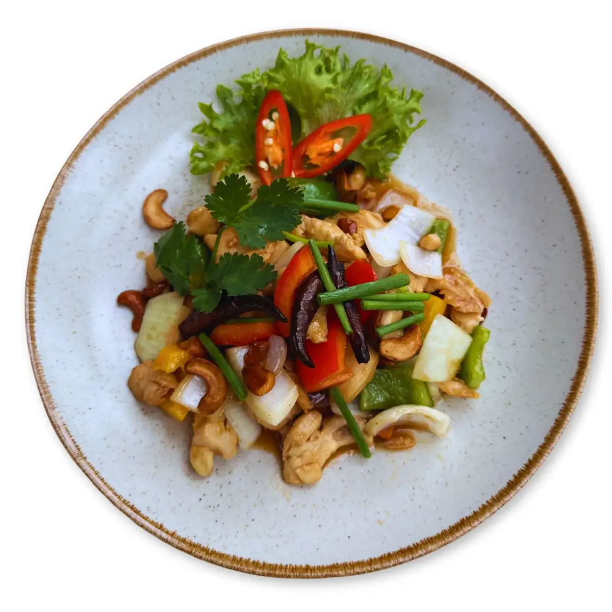 Stir-Fried Chicken with Cashew Nut at Thongyib Thongyod Brunch & Cafe, Ao Nang