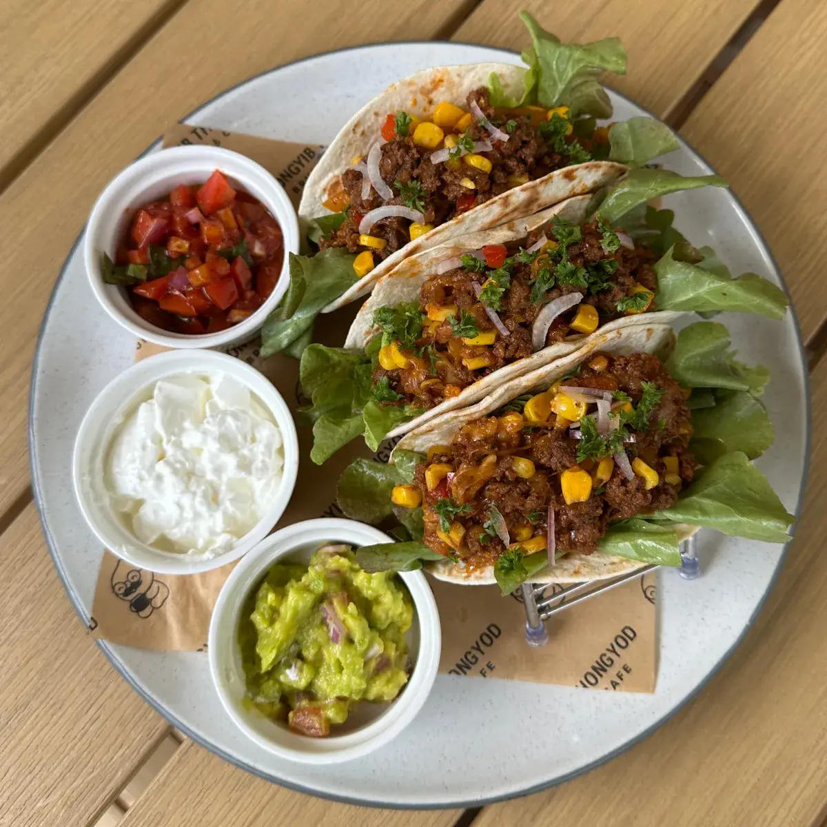 Soft tacos at Thongyib Thongyod Brunch & Cafe, Ao Nang