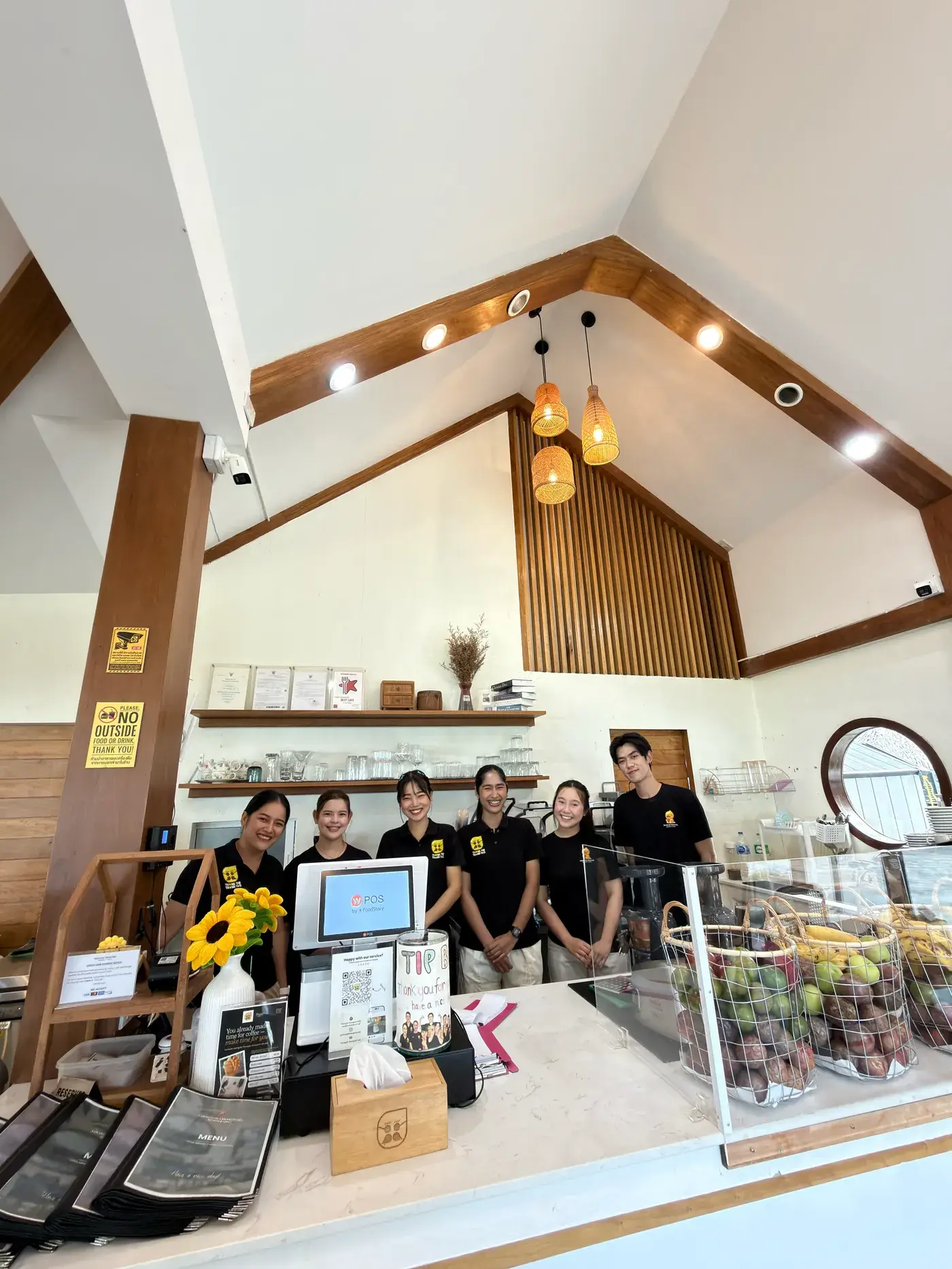 Counter crew, sunflowers on duty — Thongyib Thongyod, Ao Nang